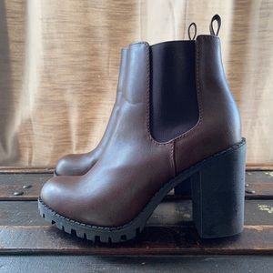 Chunky Heeled Bootie